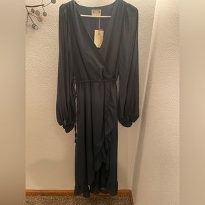 Boho style wrap dress